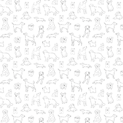Little Dog Sketches in Notebook
