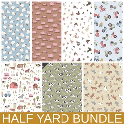 Hogs & Kisses Flannel Half Yard Bundle