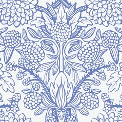 Large Burgeon in Dark Periwinkle on Pearl