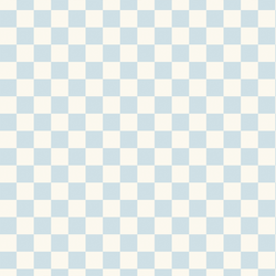 Spring Checkerboard in Bluebell