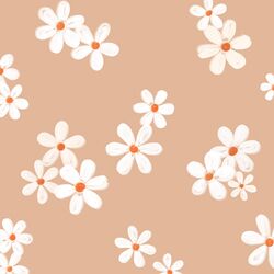Large Daisies in Latte