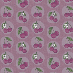 Dotted Cherries in Light Purple