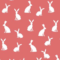 Cottontail Silhouette in Poppy