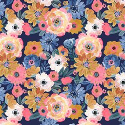 Little Charlotte Floral in Navy