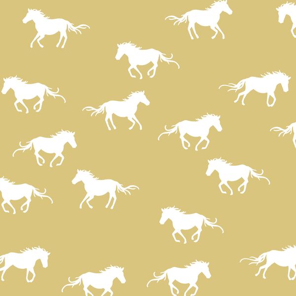 Horse Silhouette in Honey