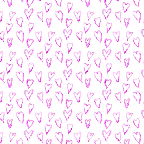 Hearts a Mess in Pink Taffy