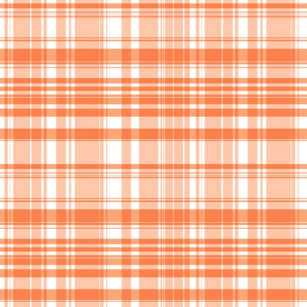 Silhouette Plaid in Summer Peach