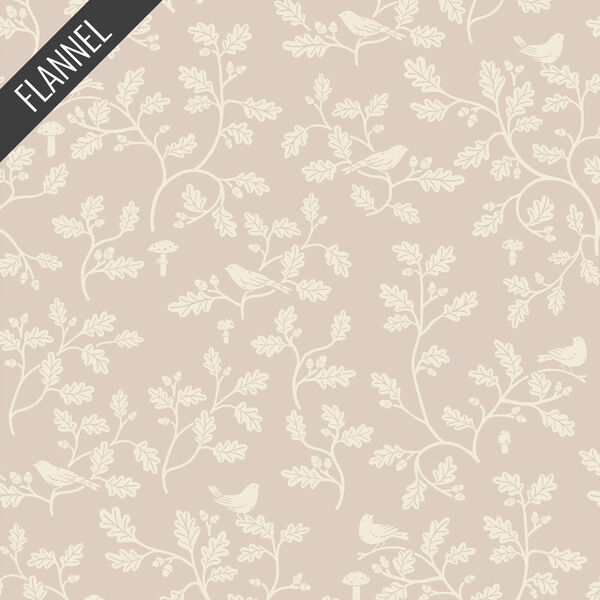 Woodland Oak Flannel in Rose Dust