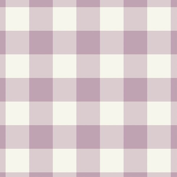 Large Springtime Gingham in Lilac