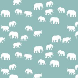Elephant Silhouette in Pool