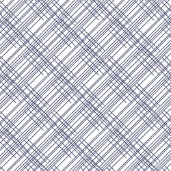 Thatched in Indigo on White