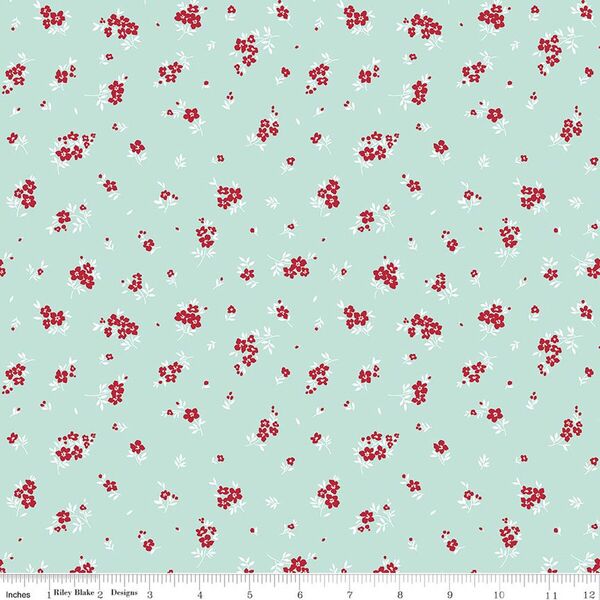 Mini Flowers in Blue
