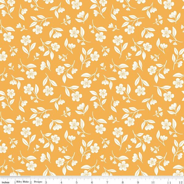 Drifting Blooms in Yellow
