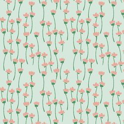Lily Flowers in Mint Green