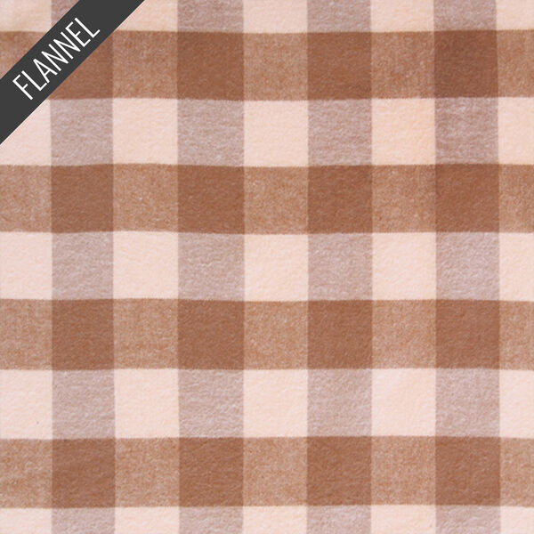 Buffalo Plaid Mini Flannel in Mocha