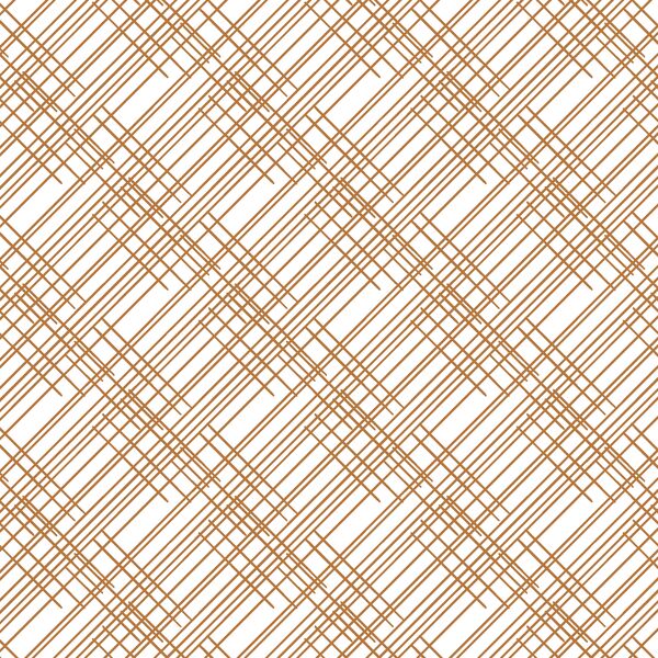 Thatched in Ginger on White