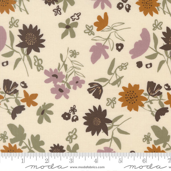Playful Petals in Eggshell