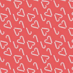 Sweet Candy Canes in Santa Red