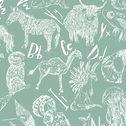 Big Animals in Dark Aqua