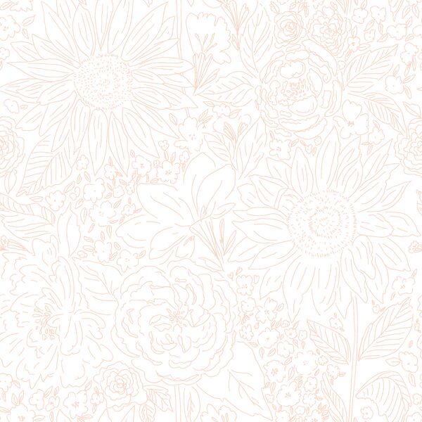 Paperie in Farm Peony on White