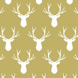 Stag Silhouette in Brass