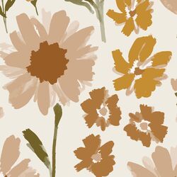 Big Mauve Garden in Cream