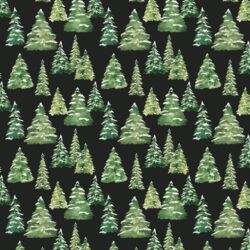 Little Pine Forest in Midnight