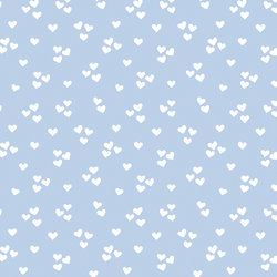 Lovely Hearts in Hydrangea Blue