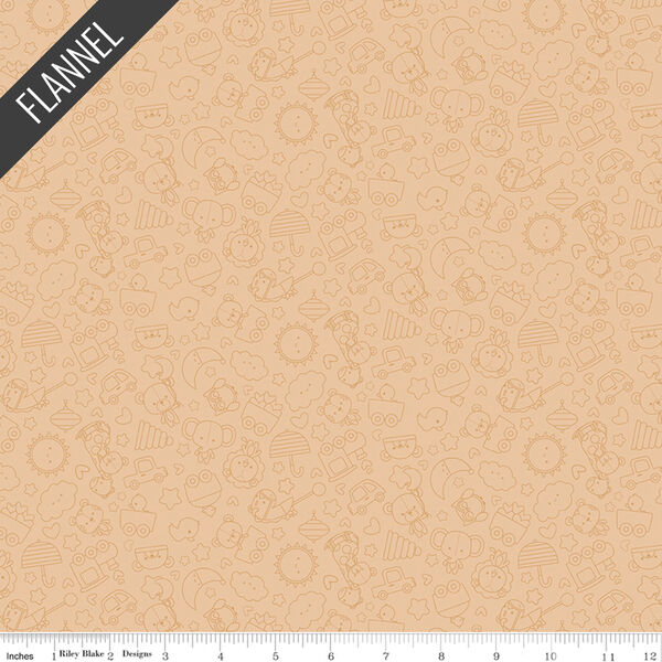 Special Delivery Tonal Flannel in Brown