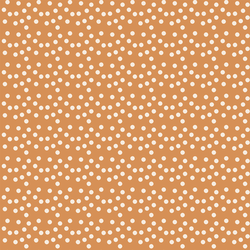 Scallop Polka Dots in Warm Orange