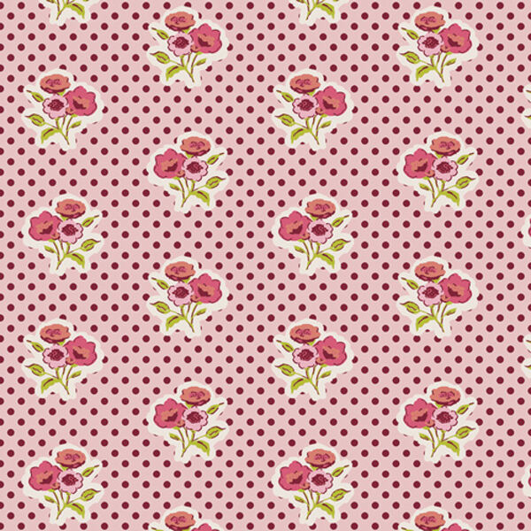 Pressed Posies in Carmine