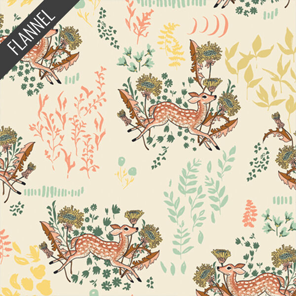 Dandelion Doe Flannel in Parsnip