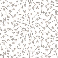 Arrows in Taupe on White