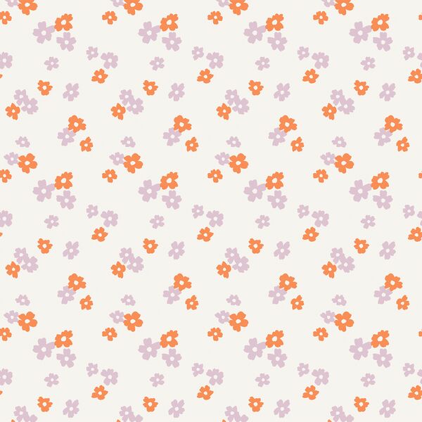 Fleur-fetti in Tangerine and Pastel Lilac