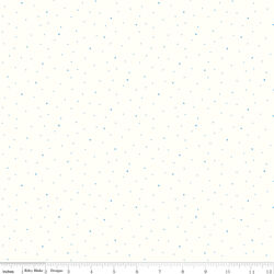 Dapple Dot in Boy Blue on White