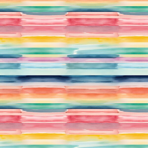 Painted Rainbow Stripe in Jardin