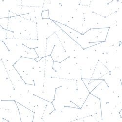 Star Charts in Water on White