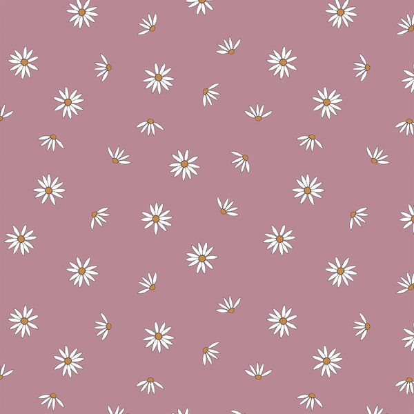Scattered Daisies in Lilac