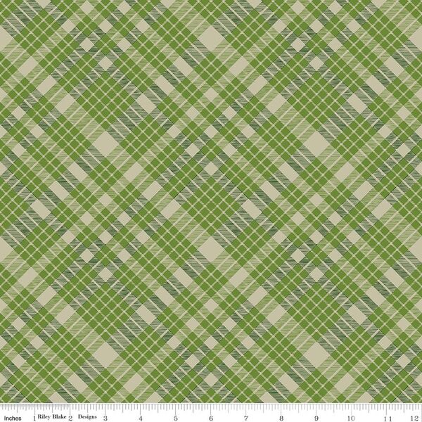 Plaid in Olive