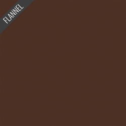 Flannel Solid in Brownie