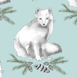 Arctic Fox in Glacier Blue