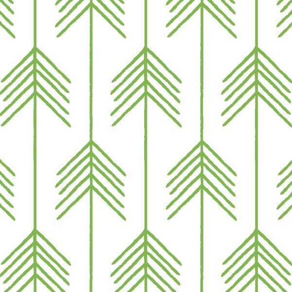Vanes in Greenery on White