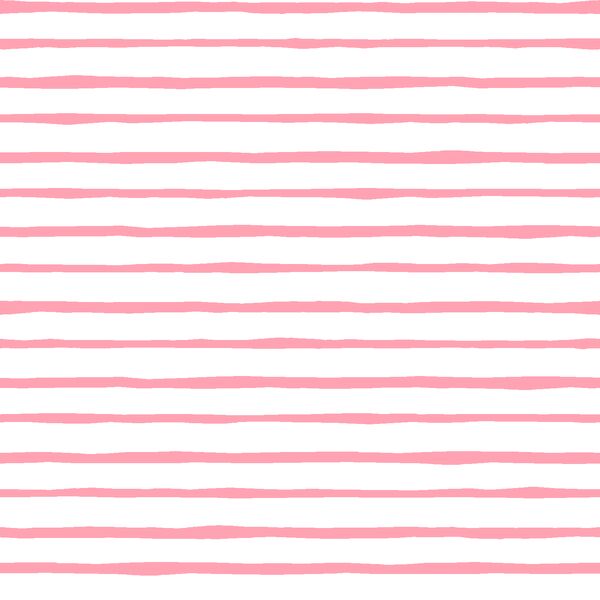 Artisan Stripe in Rose Pink on White