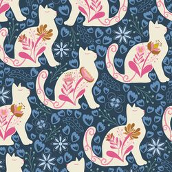 Folksy Meows in Evening