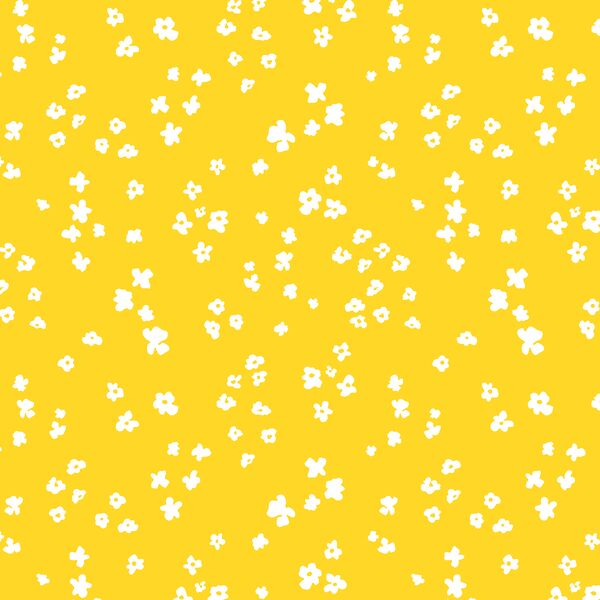 Silhouette Blooms in Canary Yellow