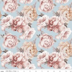 Peonies in Blue