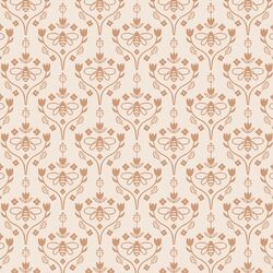 Vine Damask in Light Mahogany on Birch