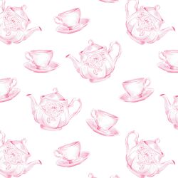 Tea Set Toss in Blooming