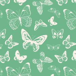 Butterflies in Teal