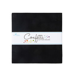 Confetti Cotton 10" Square Pack in Blackboard